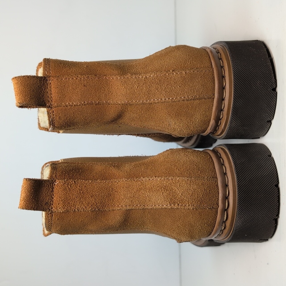 Danassa  lugged sole Chelsea suede boots women's size 6.5 EU 37 - Picture 4 of 16